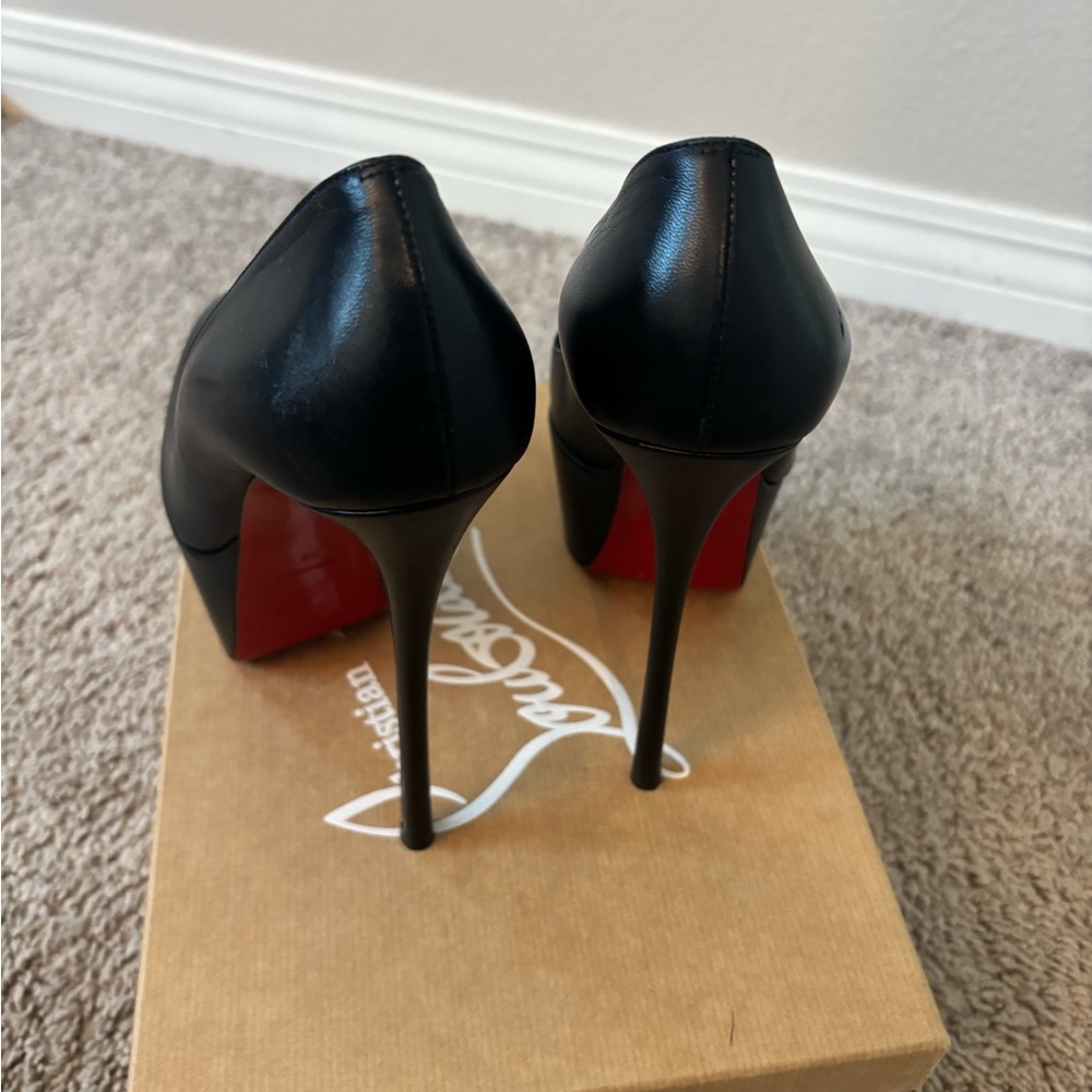 Christian Louboutin Black Patent Iriza Heels